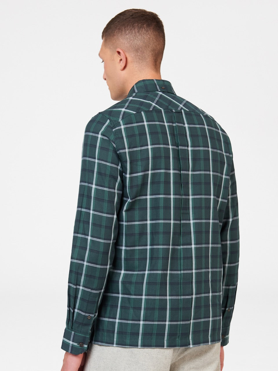 Chemises Ben Sherman Grid Check Vert | GJS-18157081